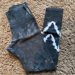 Electric & Rose Black Tie Dye Leggings